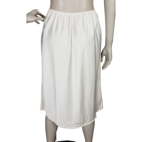 Vintage 60s Wacoal Blush Lace Half Skirt Slip Size Large - Picture 5 of 7